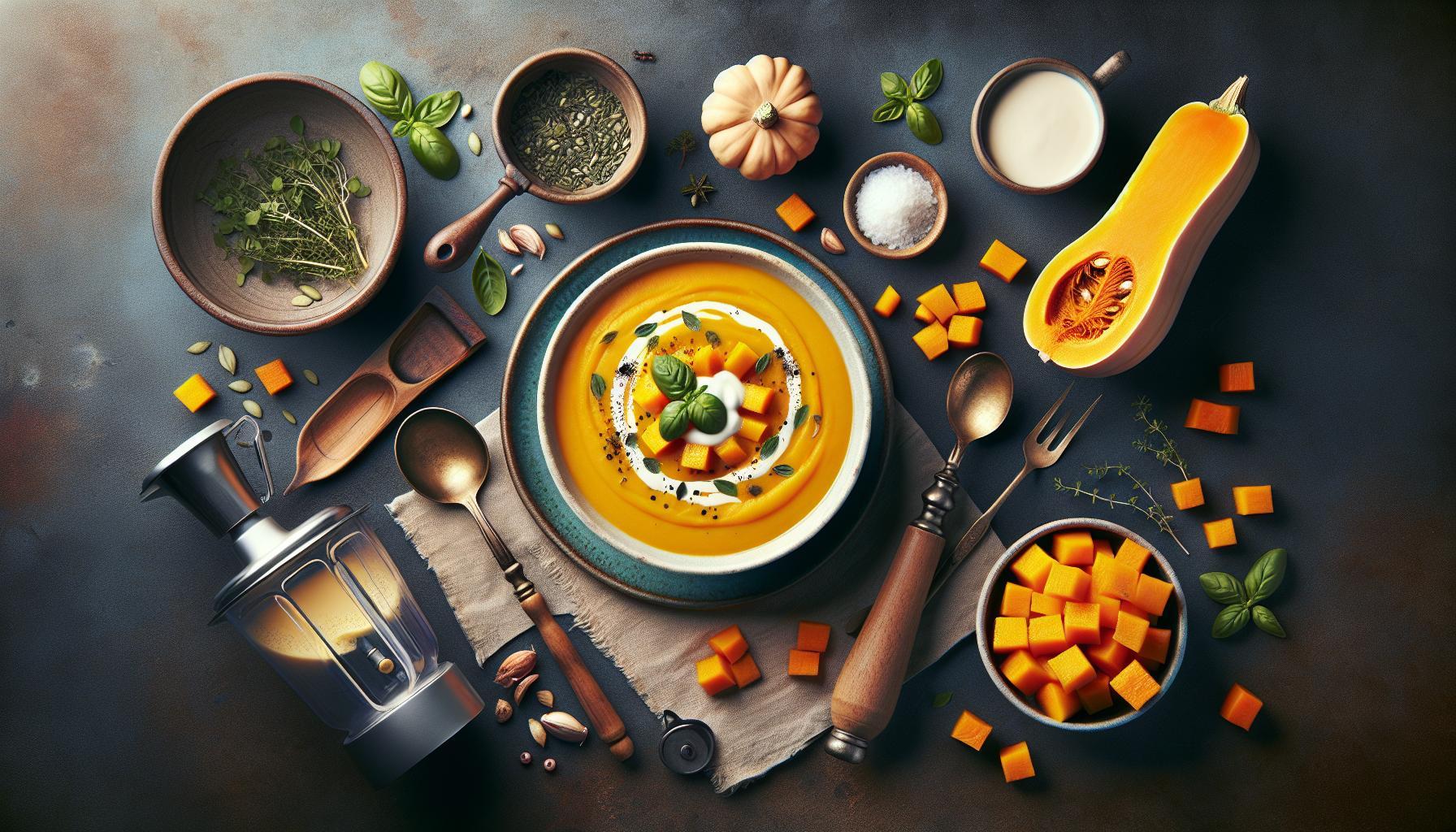 Savory Butternut Squash Purée Soup: Perfect Autumn Recipe for Comfort