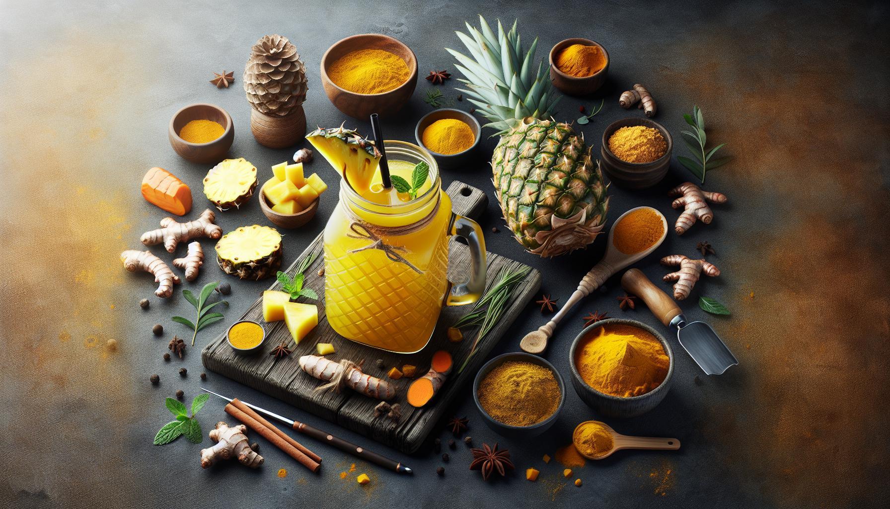 Boost Your Health with Our Energizing Pineapple Turmeric Recovery Drink Recipe